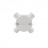 CONDUIT PVC - 20mm 4 Way Box - With Lid+Screw