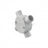CONDUIT PVC - 20mm 4 Way Box - With Lid+Screw