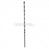 Fence Pole - 8Line + 1 Square Tube Straight Galv Black Popem Bobbin
