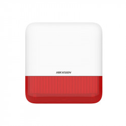 Hikvision AX-PRO Wireless Outdoor Sounder Red