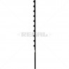 Fence Pole - 10Line Square Tube Straight Black