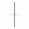 Nemtek Fence Pole  - 8Line Square Tube Straight Black