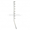 Nemtek Fence Pole  - 8Line SQ Tube Jurassic Galv Angled Slotted WB