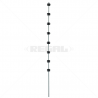 Nemtek Fence Pole  - 8Line Round Bar Galvanised PC BB