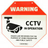 Securi-Prod CCTV Sign Luminous Large 325 x 325mm