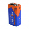 PKCell Battery 9V Alkaline 48mm x 26mm x 17mm Each