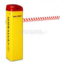 Centurion Traffic Barrier SECTOR II Boom 4.5m Rectang Loop Det + Pole