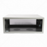 Cabinet 4U Wall Box Swingframe Collar 300x200mm excl Fan & Power Grey