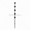 Nemtek Fence Pole - 5Line Flat Bar Galvanised BB