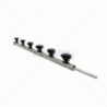 Nemtek Fence Pole - 6Line Square Tube Galv +Pin Jurassic Black Bobbin