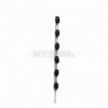 Nemtek Fence Pole - 6Line Square Tube Galv +Pin Jurassic Black Bobbin