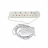 5 Way Multiplug with 3m lead - Plastic