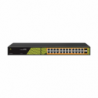 GENATA 24 Port 10/100/1000Mbps PoE + 2 RJ45  + 2 SFP Switch