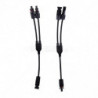 MC4 2 Way Y-branch connector with cable (pair)