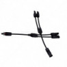 MC4 2 Way Y-branch connector with cable (pair)