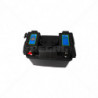 Portable Battery Box 1 - 2x12VDC Power Sockets 2x5V USB LED Voltmeter