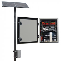Solar kit RMS, Switch, Encl, Solar Panel, Batt - Max 70W Excl Pole
