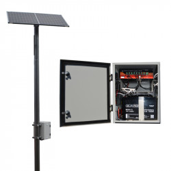Solar kit RMS, Switch, Encl, Solar Panel,Batt -  Max 50W Excl Pole