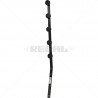 F/Pole - 5Line Flat Bar Angle Black