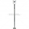 Gooseneck - Galvanised With Rainshield and Base Plate