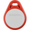 Proximity Tag - SS Keyring Red / White