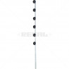 Fence Pole - 6Line Flat Bar Galvanised Straight BB