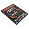 Pepper Gas Skunk Warning Sign 250 x 210 x 1mm