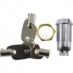 Keyswitch - Momentary Double Pole Key Alike - 3027