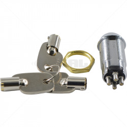 Keyswitch - Momentary Double Pole Key Alike - 3027