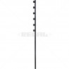 Fence Pole - 6Line Square Tube Straight Black